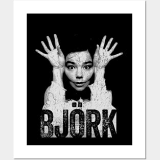 bjork // dark face Posters and Art
